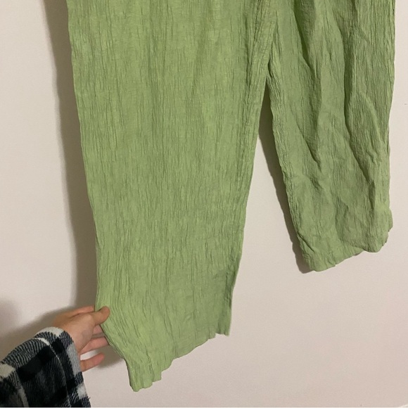 Madewell Light Green Gauzey Pants size Medium - Picture 3 of 9